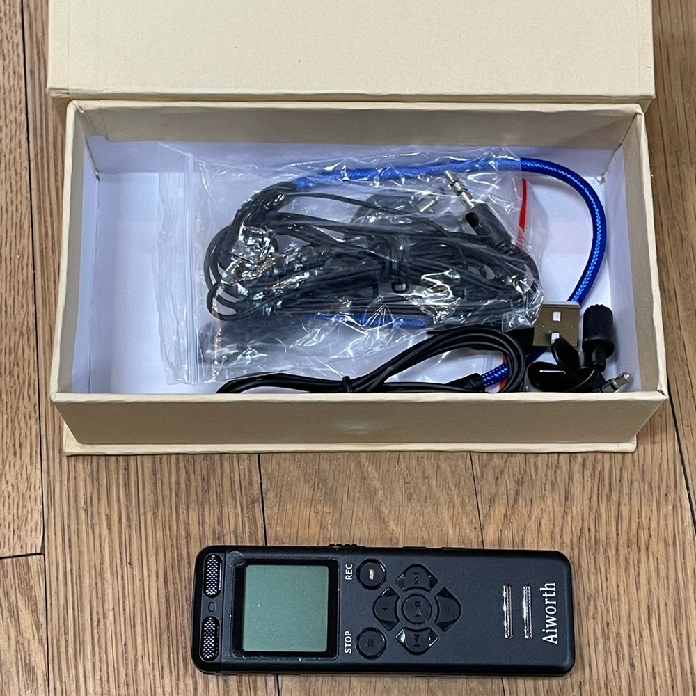 Worth Black Digital Voice Recorder